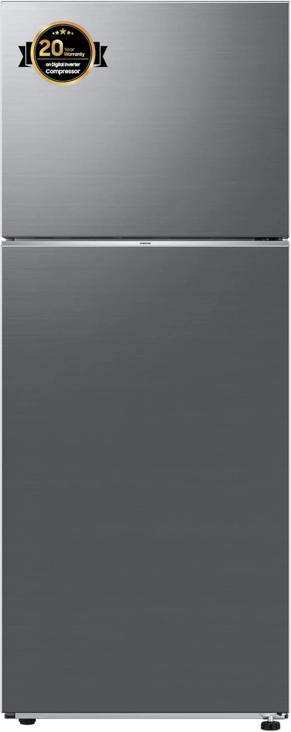 یخچال فریزر بالا سامسونگ 411 لیتر مدل RT42CG6424S9AE، استیل ضد زنگ، فناوری SpaceMax، کمپرسور اینورتر دیجیتال با عمر طولانی