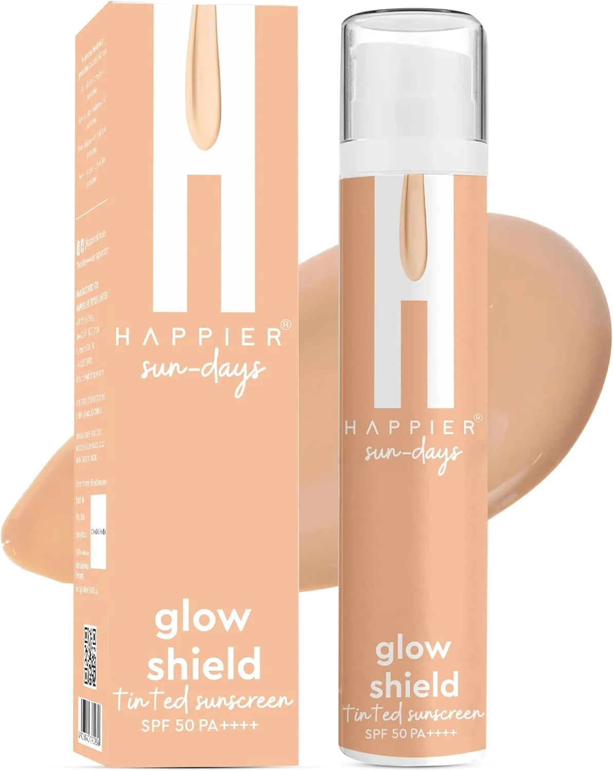 کرم ضد آفتاب رنگی با SPF 50 PA | سبک، جذب سریع، بدون چربی، بدون رد سفیدی، با پوشش درخشان | ضد آفتاب رنگی برای پوست چرب | محافظت طولانی مدت UVA/UVB برای پوست چرب و خشک